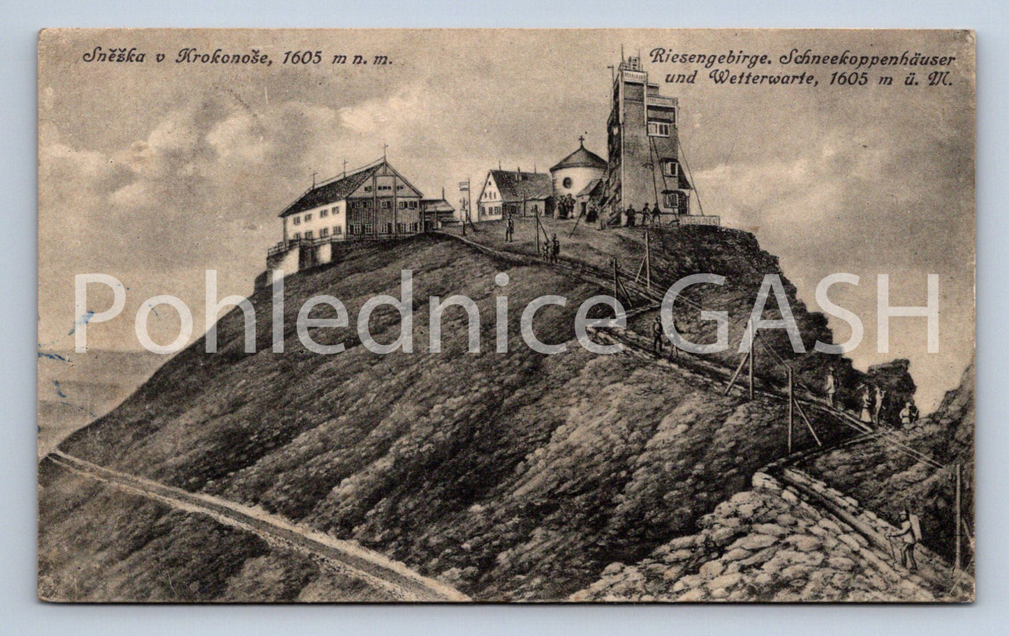 Postcard KRKONOSE - SNOW (ST4878)