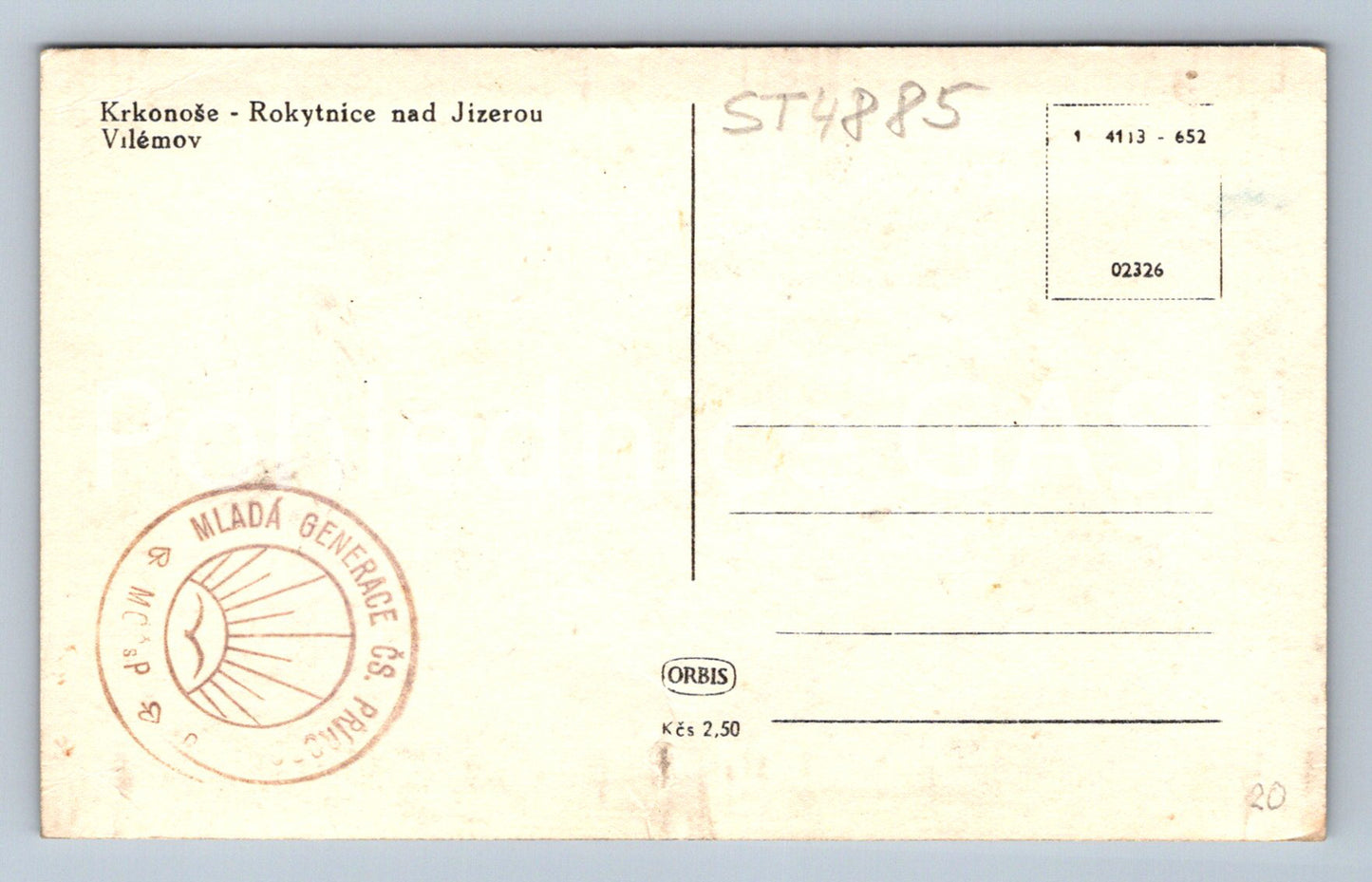 Postcard KRKONOSE (ST4885)