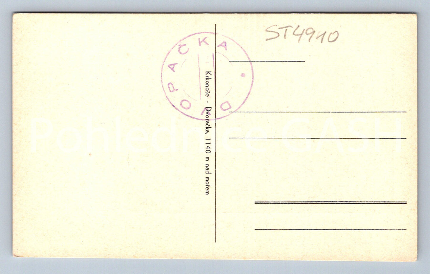 Postcard KRKONOSE (ST4910)