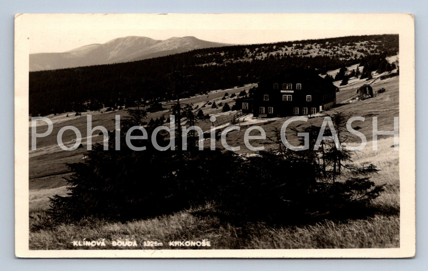 Postcard WEDGE SHED KRKONOSE (ST4914)