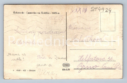 Postcard KRKONOSE - SNOWMOBILE CABLE CAR (ST4924)