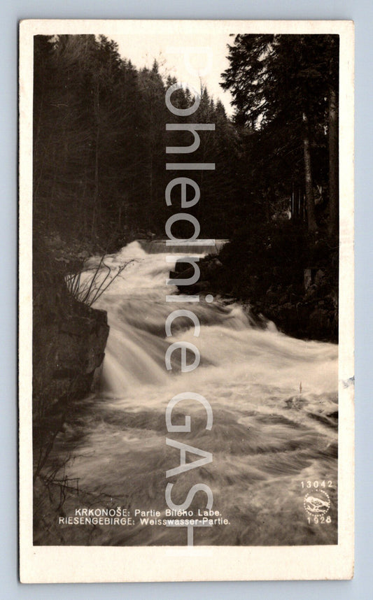 Postcard KRKONOSE - WHITE ELBE RIVER (ST4927)