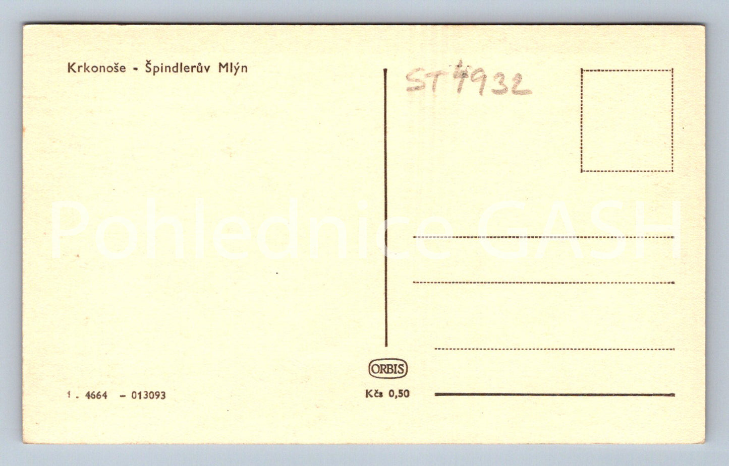 Postcard KRKONOSE - ŠPINDLERŮV MLÝN (ST4932)