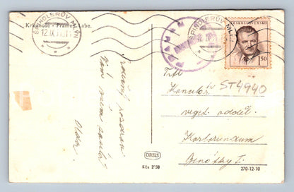 Postcard KRKONOSE - SOURCE OF THE ELBE (ST4940)