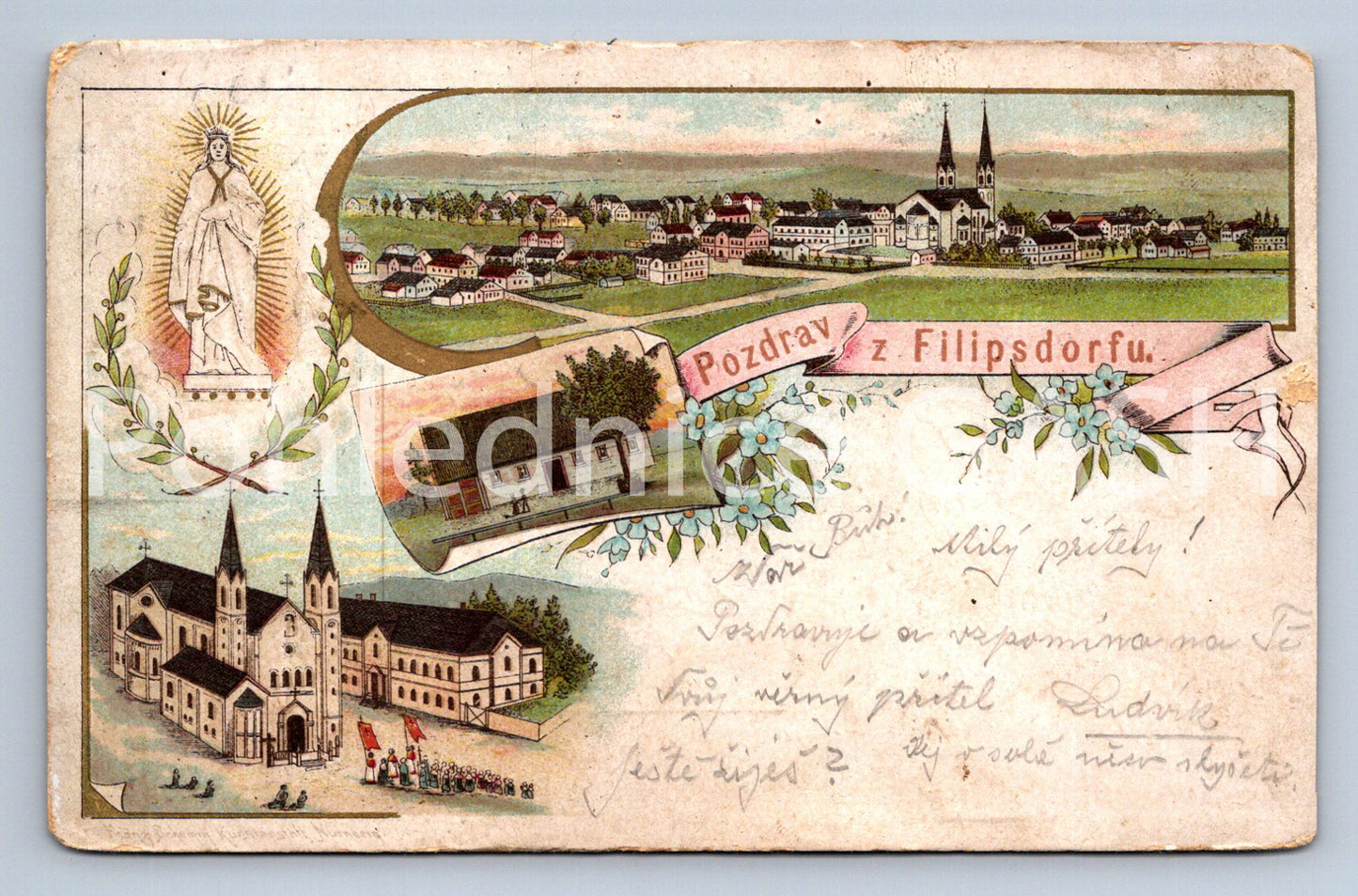 Postcard GREETINGS FROM FILISDORF (ST6555)