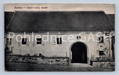 Postcard HUSINEC - HUS'S BIRTHDAY HOUSE (ST6556)