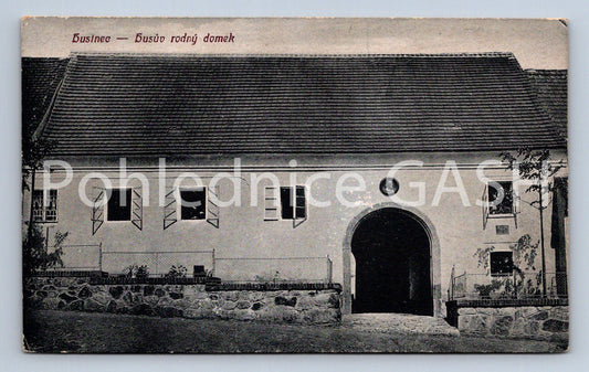 Postcard HUSINEC - HUS'S BIRTHDAY HOUSE (ST6556)
