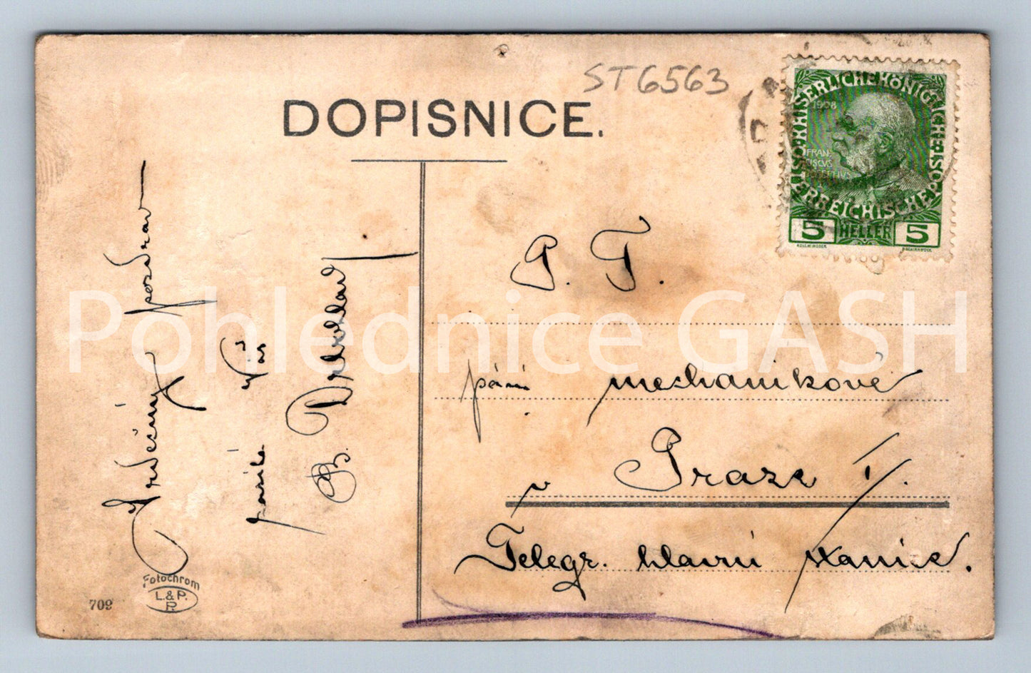 Postcard TÁBOR (ST6563)