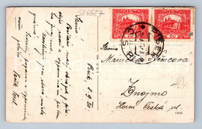 Postcard PÍSEK - PALACKÉH SADY (ST6587)