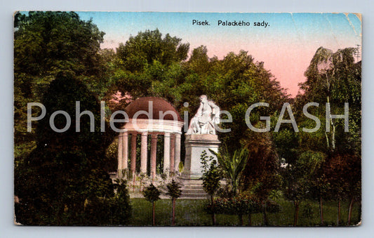 Postcard PÍSEK - PALACKÉH SADY (ST6587)