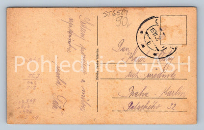 Postcard CHOCEŇ - SCHOOL AND CHURCH (ST6589)