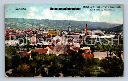 Postcard IVANČICE - HOTEL AT THE BLACK LION (ST6603)