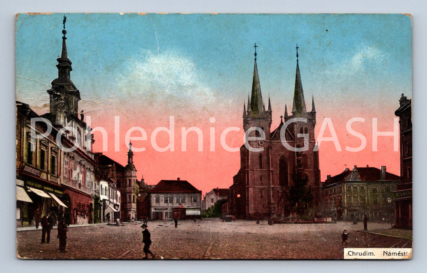 Postcard CHRUDIM - SQUARE (ST6611)