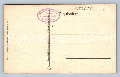 Postcard ELBE RESERVOIR IN TĚŠNOV (ST6617)