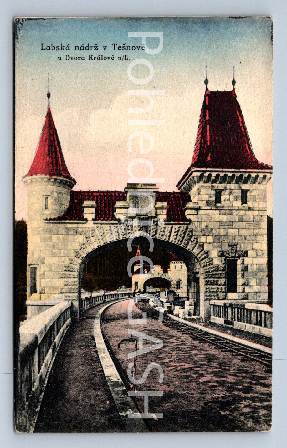 Postcard ELBE RESERVOIR IN TĚŠNOV (ST6617)