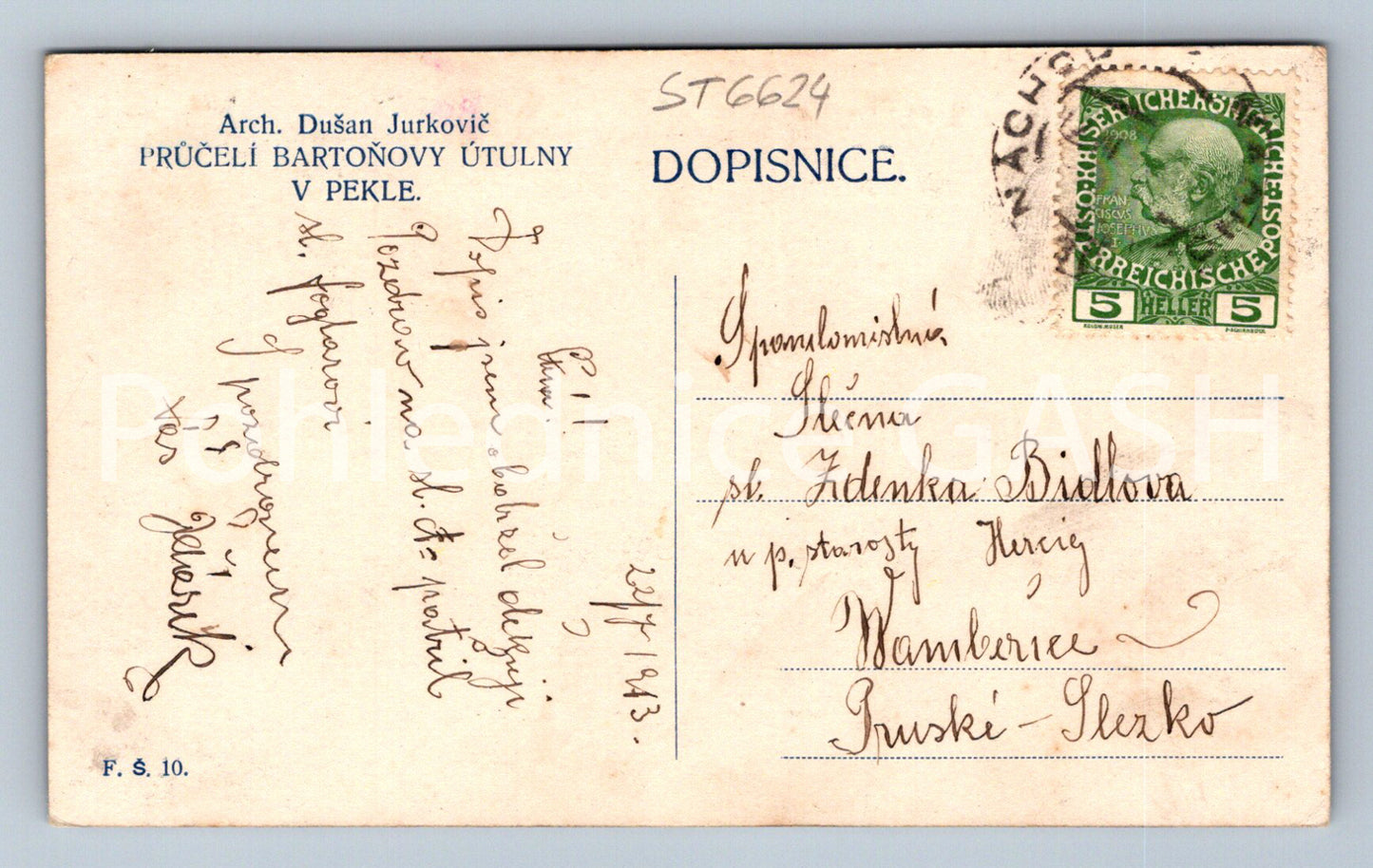 Greetings from Hell Postcard (ST6624)