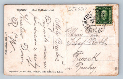 Postcard TĚŠNOV - ELBE RESERVOIR IN TĚŠNOV (ST6630)