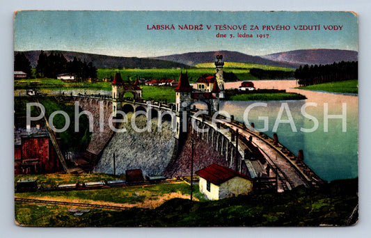 Postcard TĚŠNOV - ELBE RESERVOIR IN TĚŠNOV (ST6630)