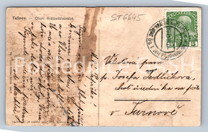 Postcard TĚŠNOV - ELBE RESERVOIR IN TĚŠNOV (ST6645)