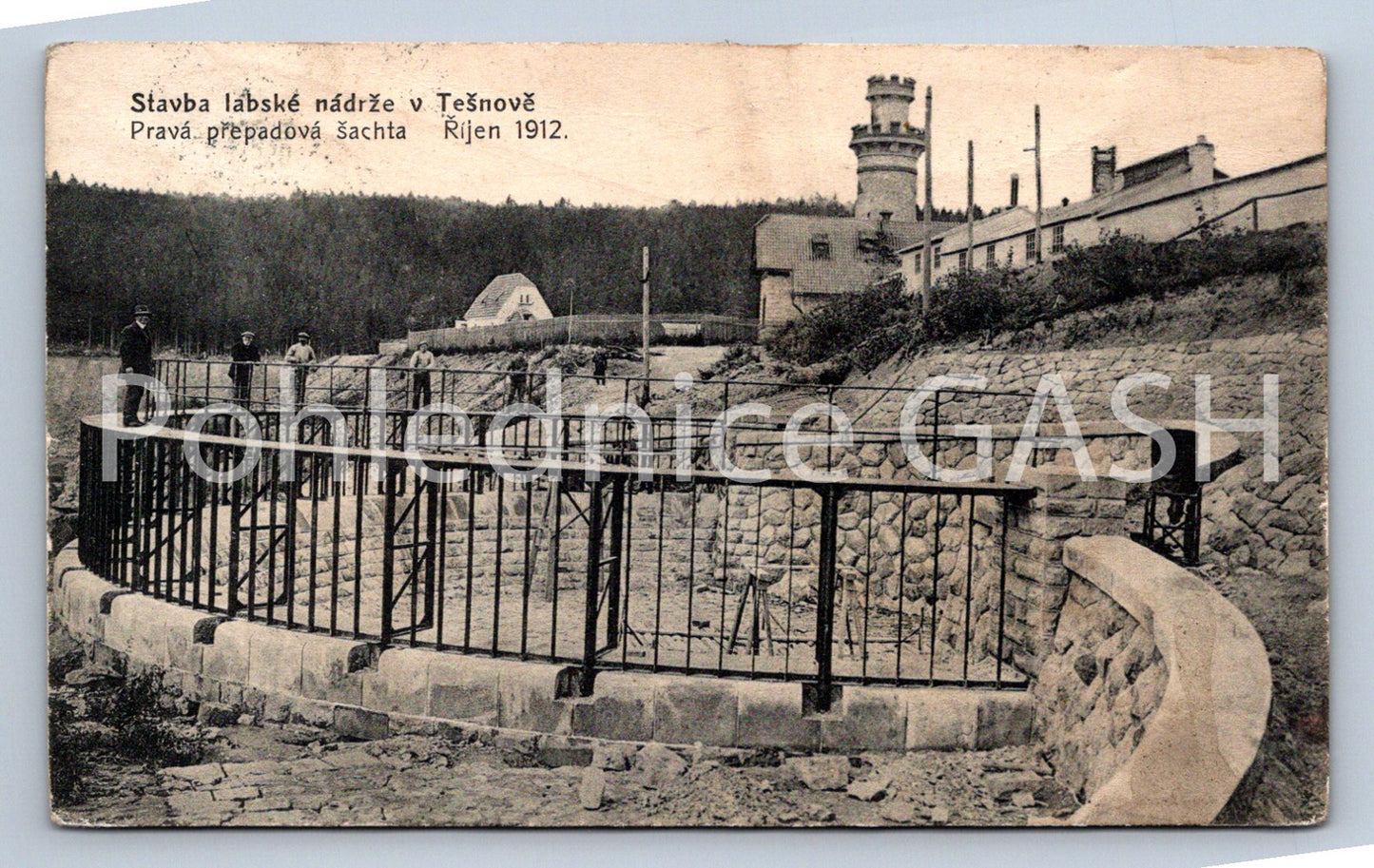 Postcard TĚŠNOV - ELBE RESERVOIR IN TĚŠNOV (ST6645)