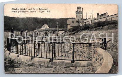 Postcard TĚŠNOV - ELBE RESERVOIR IN TĚŠNOV (ST6645)