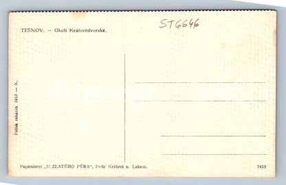 Postcard TĚŠNOV - ELBE RESERVOIR IN TĚŠNOV (ST6646)