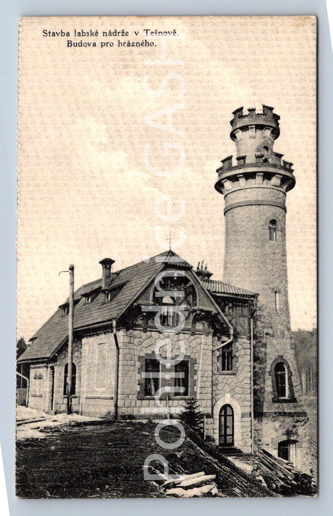 Postcard TĚŠNOV - ELBE RESERVOIR IN TĚŠNOV (ST6646)