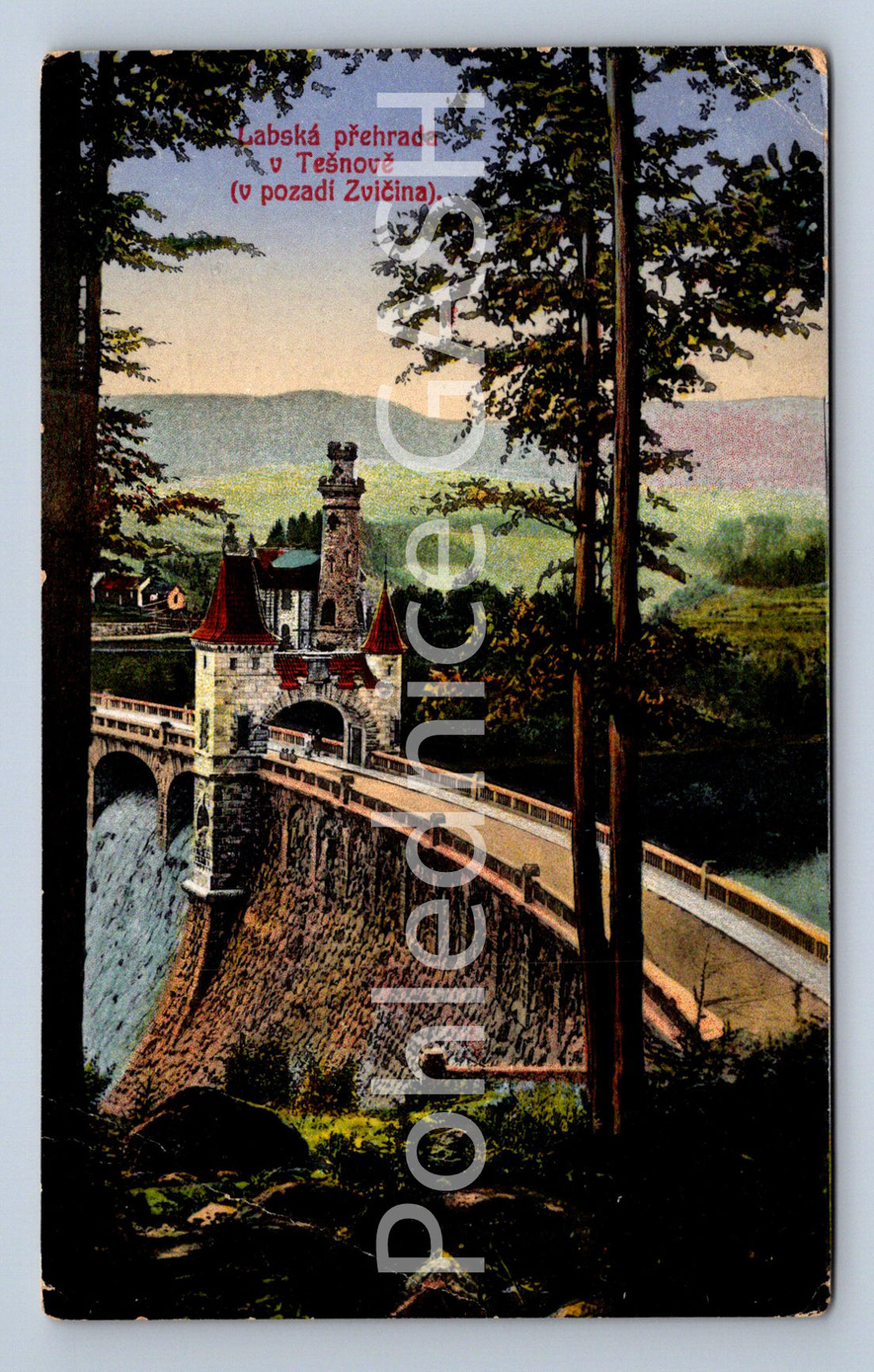 Postcard TĚŠNOV - ELBE RESERVOIR IN TĚŠNOV (ST6659)