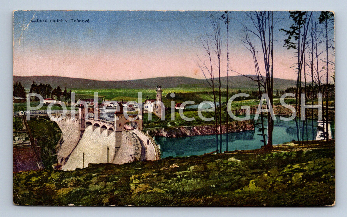 Postcard TĚŠNOV - ELBE RESERVOIR IN TĚŠNOV (ST6661)
