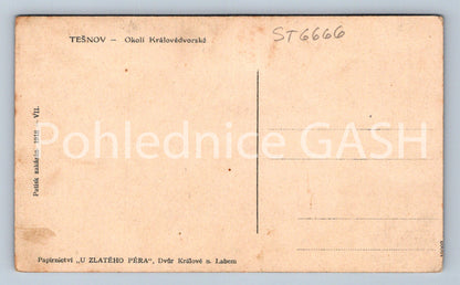 Postcard TĚŠNOV - ELBE RESERVOIR IN TĚŠNOV (ST6666)