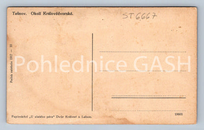 Postcard TĚŠNOV - ELBE RESERVOIR IN TĚŠNOV (ST6667)