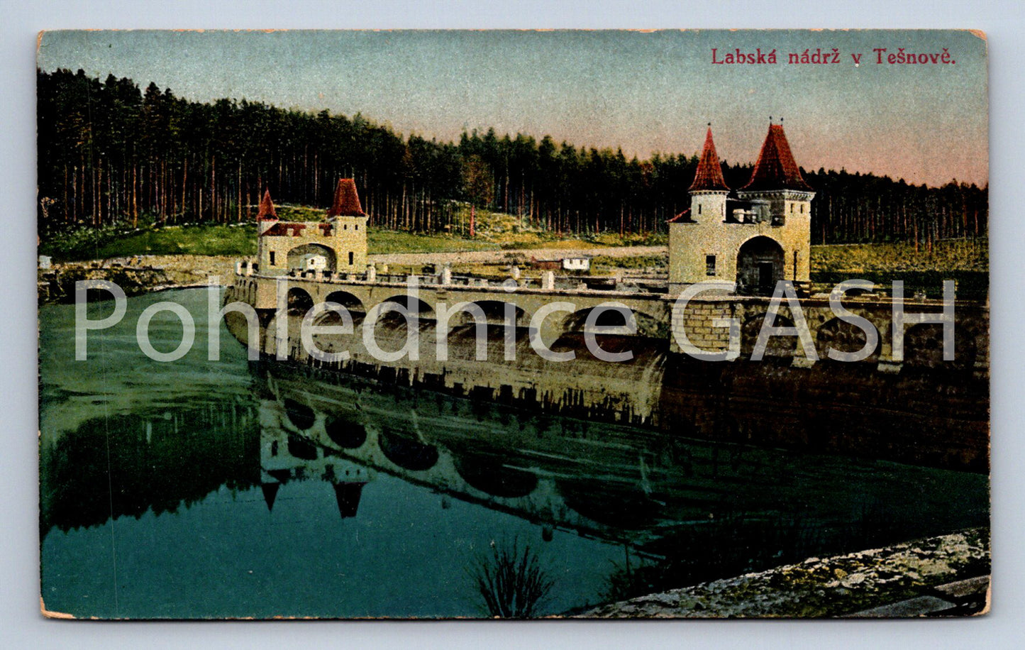 Postcard TĚŠNOV - ELBE RESERVOIR IN TĚŠNOV (ST6667)