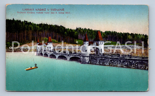 Postcard TĚŠNOV - ELBE RESERVOIR IN TĚŠNOV (ST6673)