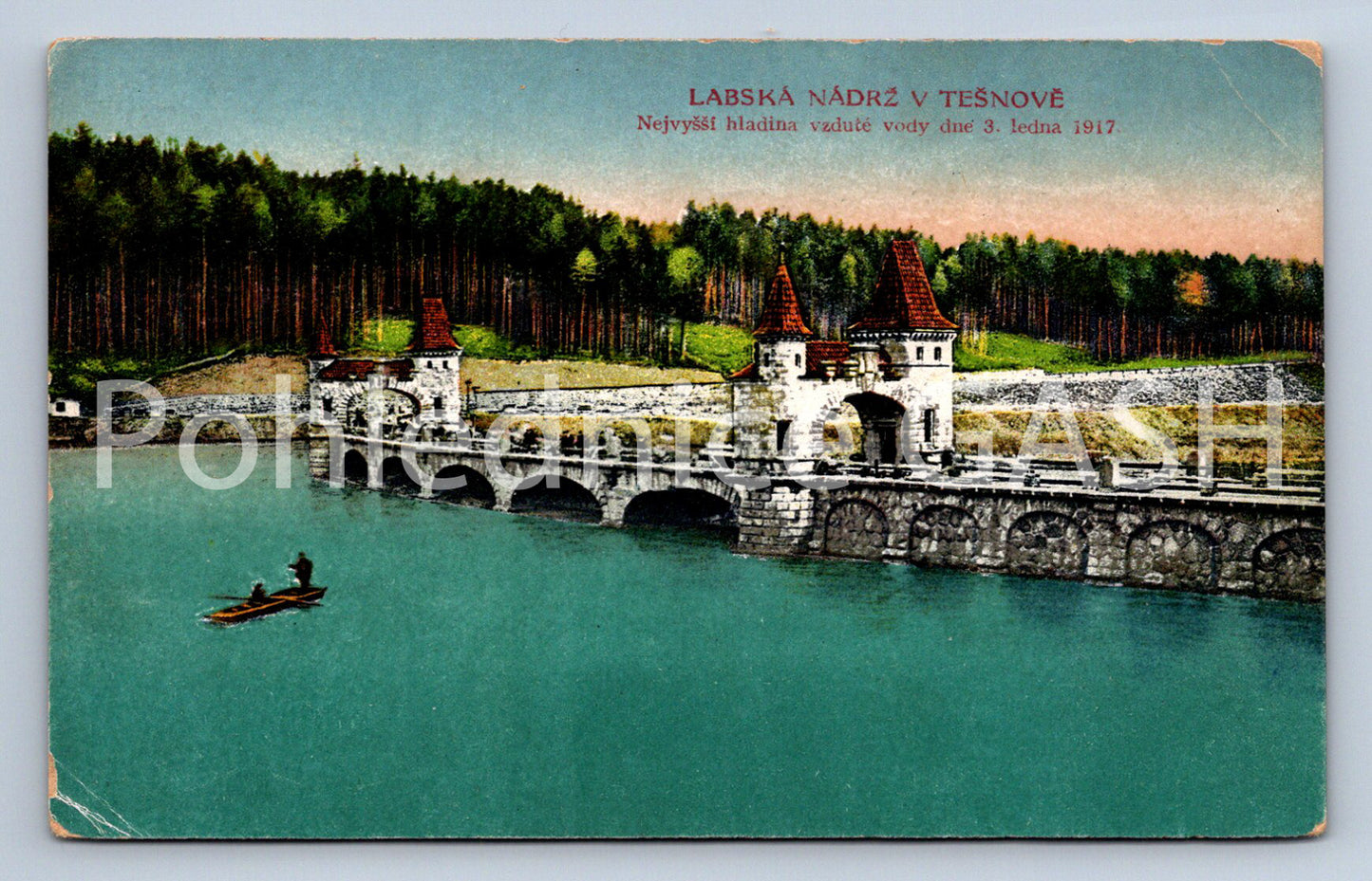 Postcard TĚŠNOV - ELBE RESERVOIR IN TĚŠNOV (ST6674)