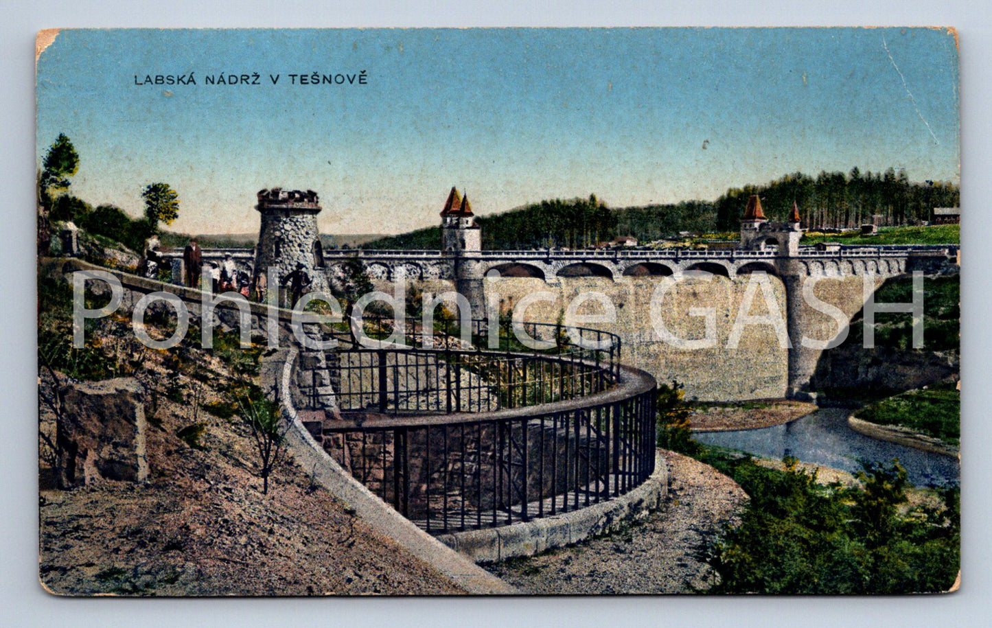 Postcard TĚŠNOV - ELBE RESERVOIR IN TĚŠNOV (ST6676)