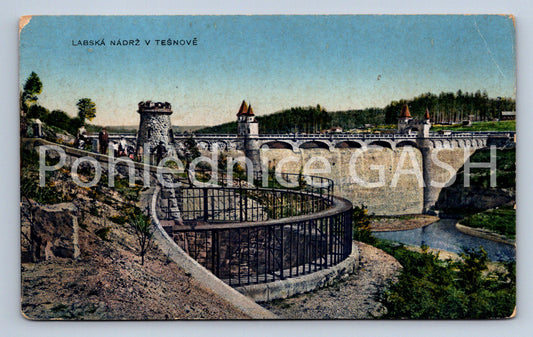 Postcard TĚŠNOV - ELBE RESERVOIR IN TĚŠNOV (ST6676)