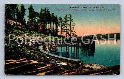Postcard TĚŠNOV - ELBE RESERVOIR IN TĚŠNOV (ST6677)