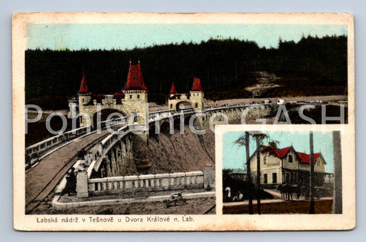 Postcard TĚŠNOV - ELBE RESERVOIR IN TĚŠNOV restaurant (ST6682)