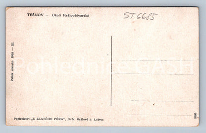 Postcard TĚŠNOV - ELBE RESERVOIR IN TĚŠNOV (ST6685)