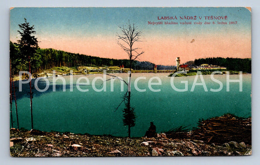 Postcard TĚŠNOV - ELBE RESERVOIR IN TĚŠNOV (ST6685)
