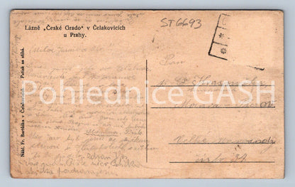 Postcard CZECH GRADO SPA IN ČELAKOVICE (ST6693)