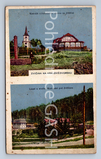 Postcard ZVIČINA AT THE KING'S COURTYARD - COLLAGE (ST6694)