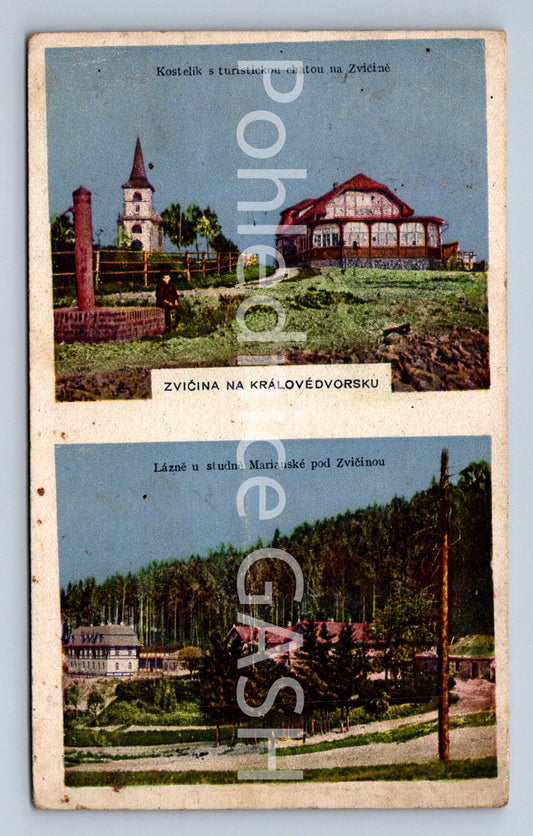 Postcard ZVIČINA AT THE KING'S COURTYARD - COLLAGE (ST6694)