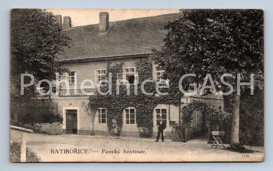 Postcard RATIBOŘICE manor inn restaurant (ST6708)