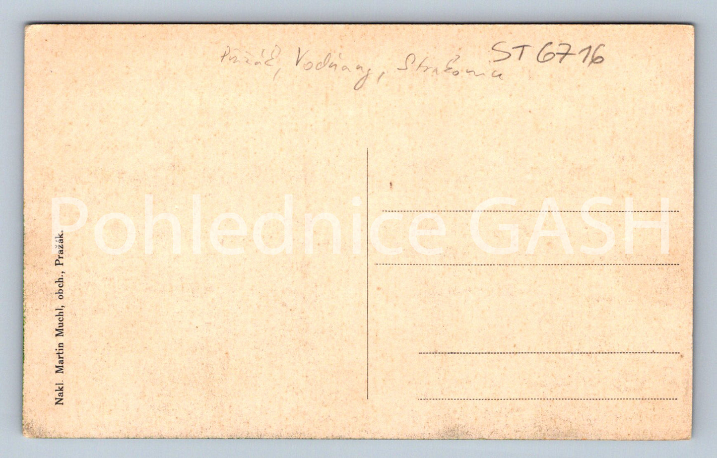 Postcard GREETINGS FROM PRAŽÁK (ST6716)