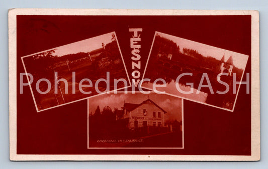 Postcard TĚŠNOV - COLLAGE (ST6718)