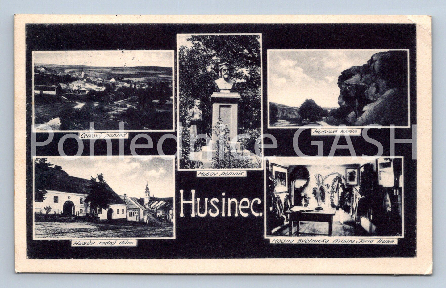 Postcard HUSINEC - COLLAGE (ST6727)