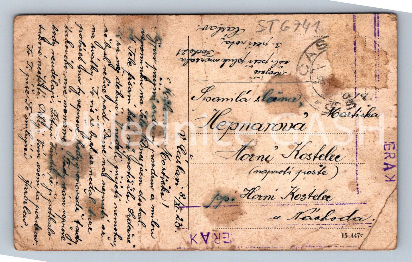 Postcard ČÁSLAV - COLOR COLLAGE (ST6741)