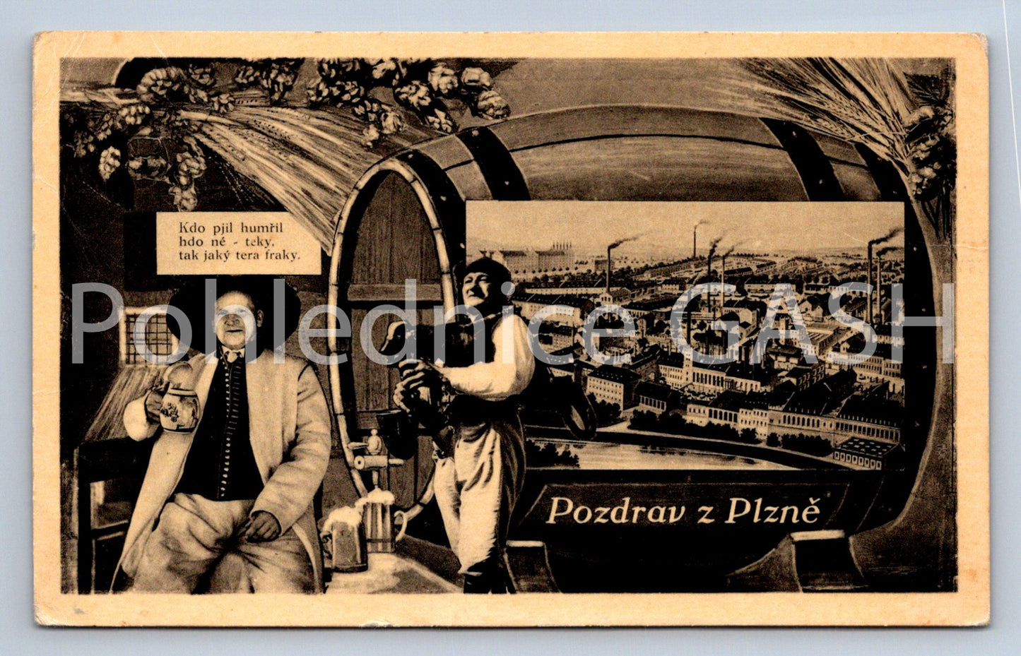 Postcard PILSEN - COLLAGE (ST6743)