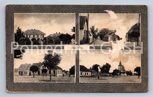 Postcard ZDĚTÍN - COLLAGE (ST6749)